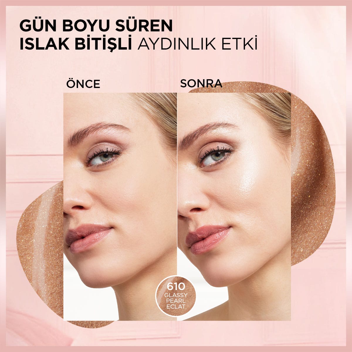 Loreal Paris Lumi Glass Islak Bitişli Stick Aydınlatıcı - 610 Glassy Pearl Eclat - Melori