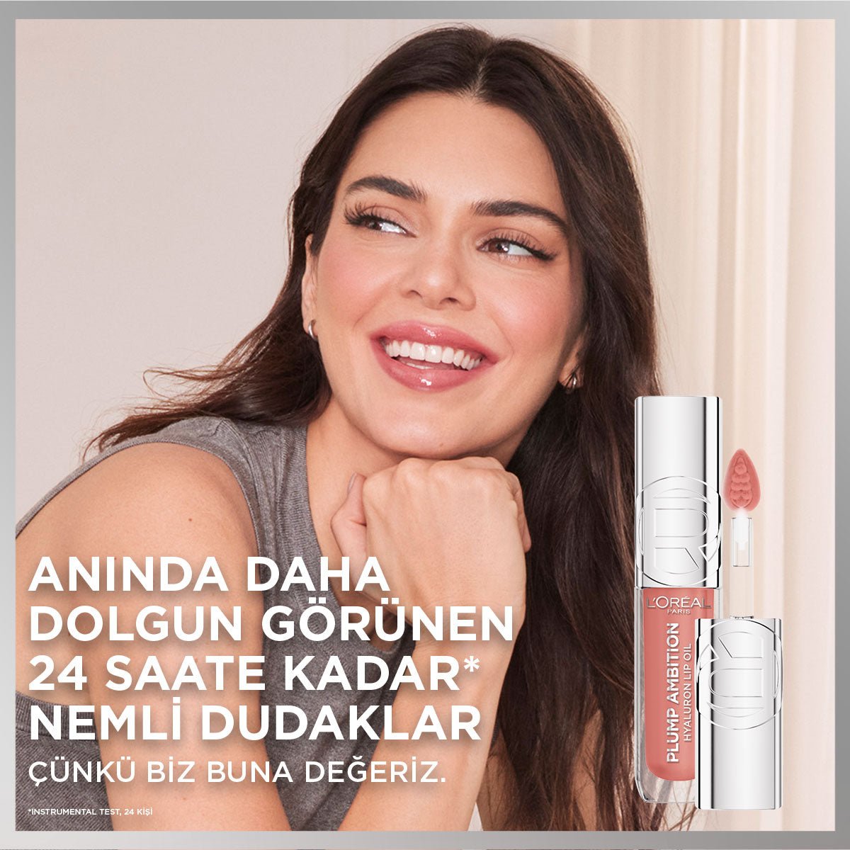 Loreal Paris Plump Ambition Hyaluron Lip Oil Besleyici ve Nemlendirici Dudak Parlatıcısı - 510 La Nuit Sparkle - Melori