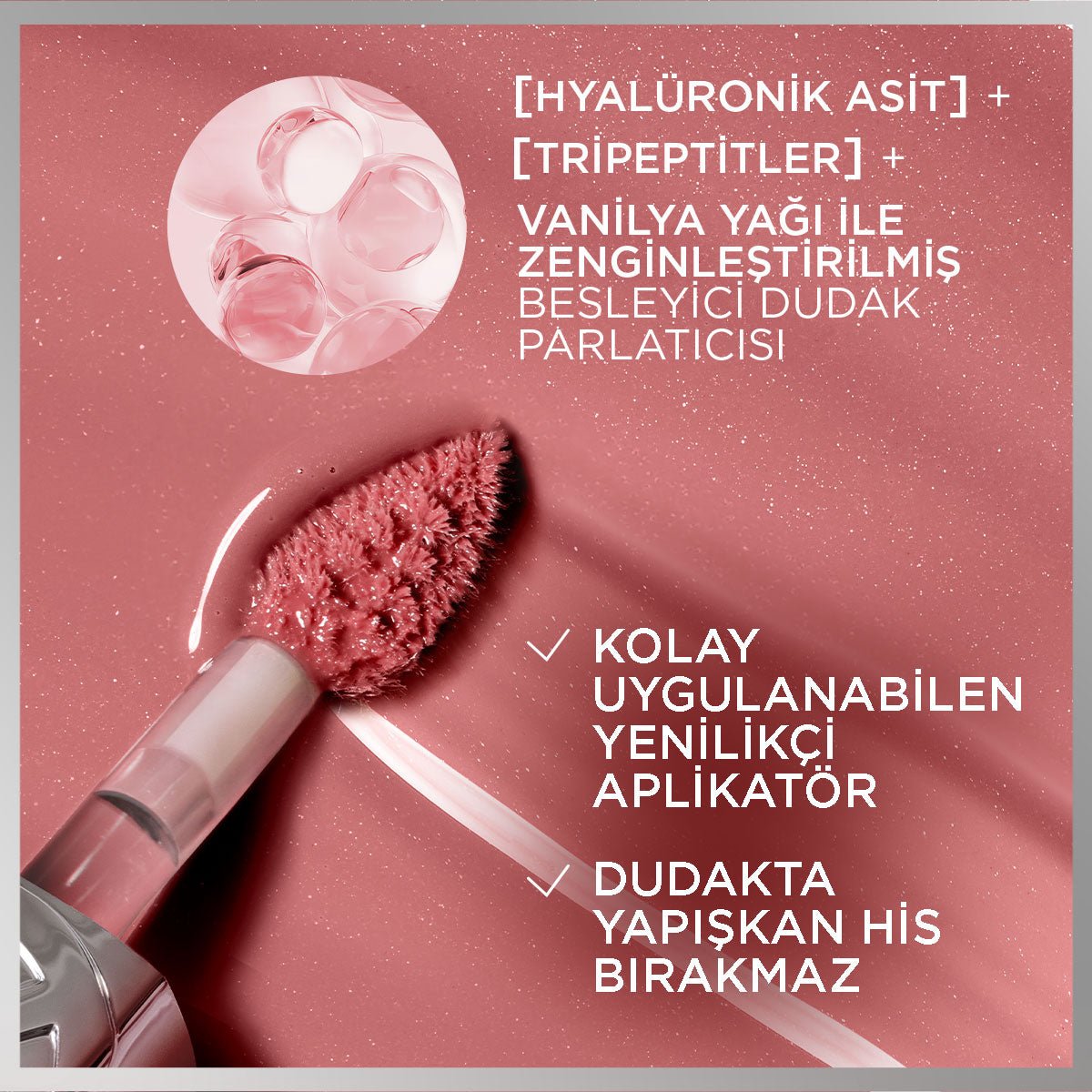 Loreal Paris Plump Ambition Hyaluron Lip Oil Besleyici ve Nemlendirici Dudak Parlatıcısı - 601 Worth It - Melori