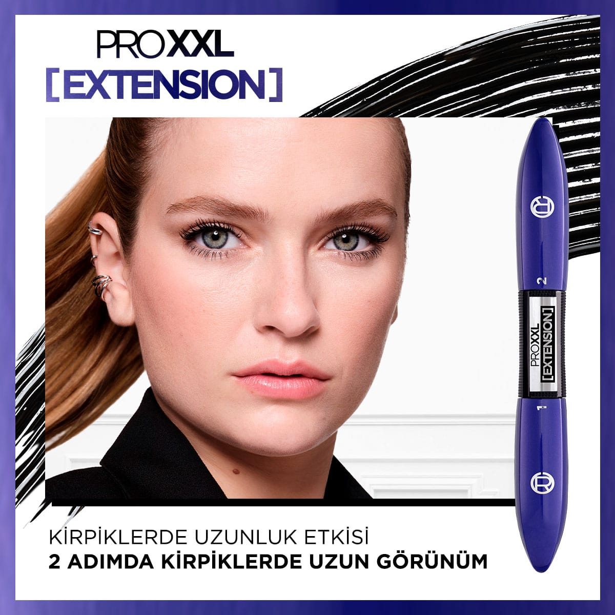 Loreal Paris Pro XXL Extension Çift Taraflı Maskara - Uzunluk Etkisi - Melori
