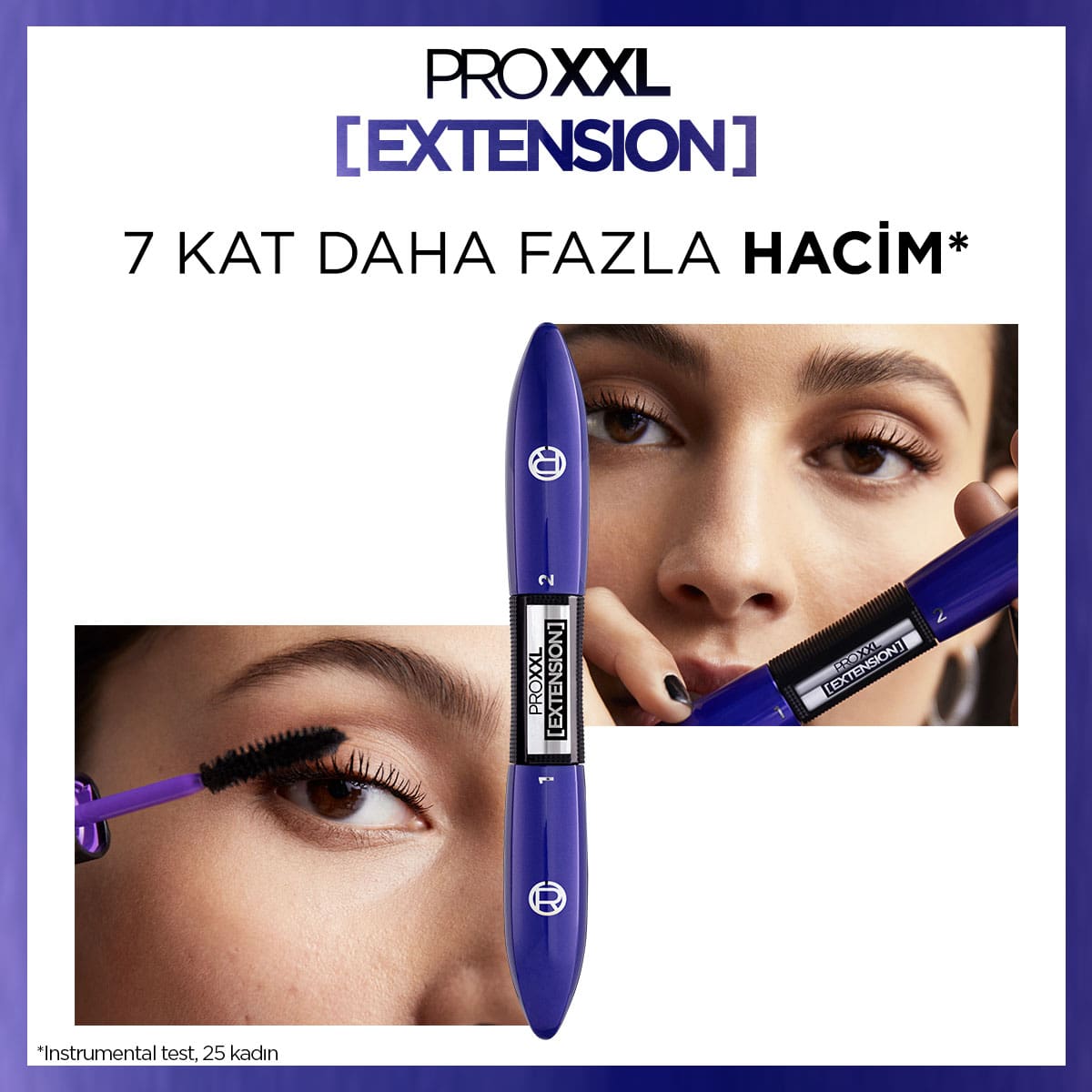 Loreal Paris Pro XXL Extension Çift Taraflı Maskara - Uzunluk Etkisi - Melori