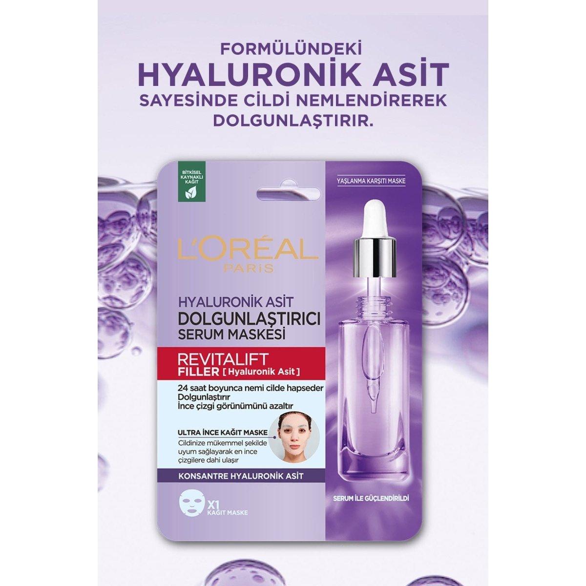 Loreal Paris Revitalift Filler Dolgunlaştırıcı Serum Maske - Melori