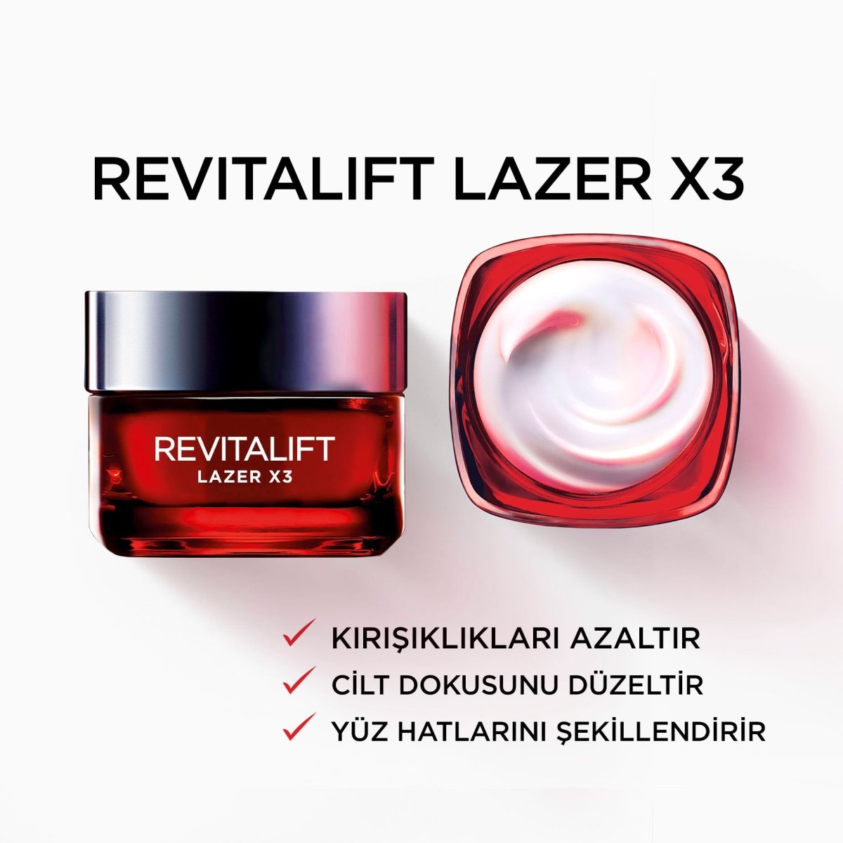 Loreal Paris Revitalift Lazer X3 Yoğun Yaşlanma Karşıtı Gece Bakım Kremi - Melori