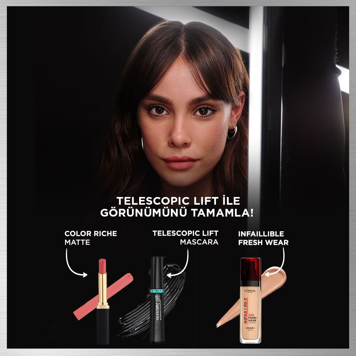 Loreal Paris Telescopic Lift Suya Dayanıklı Maskara - Melori