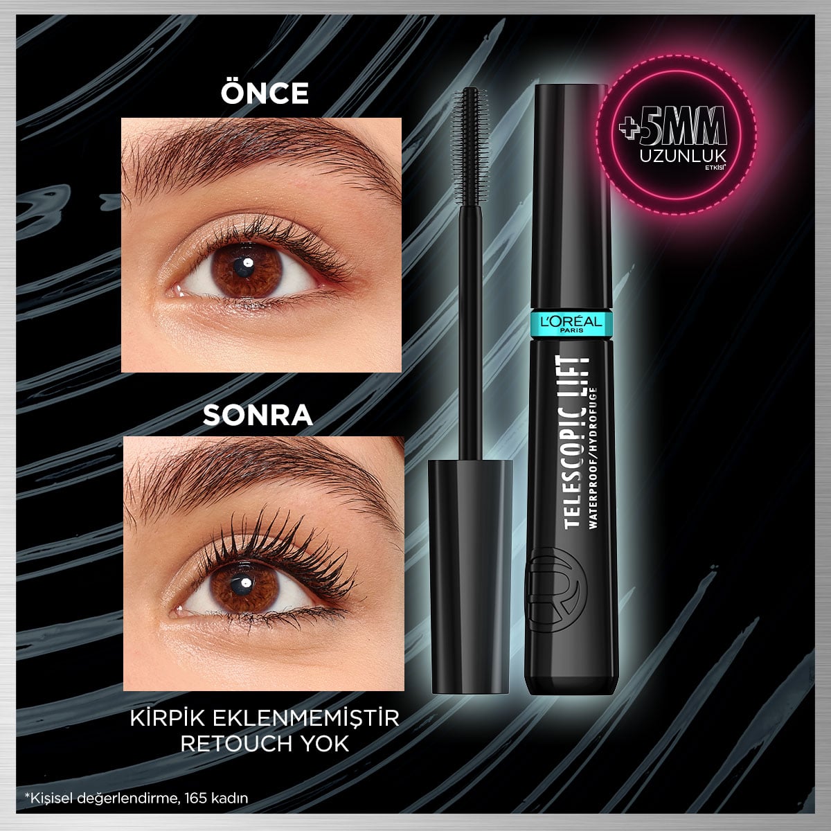 Loreal Paris Telescopic Lift Suya Dayanıklı Maskara - Melori