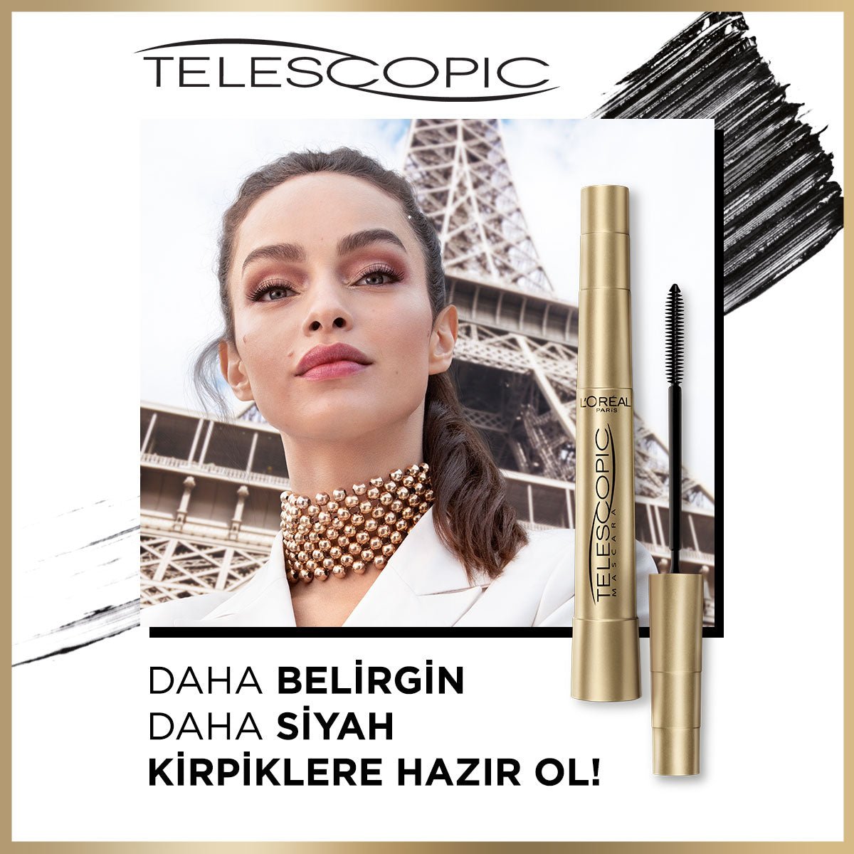 Loreal Paris Telescopic Maskara - Siyah - Melori