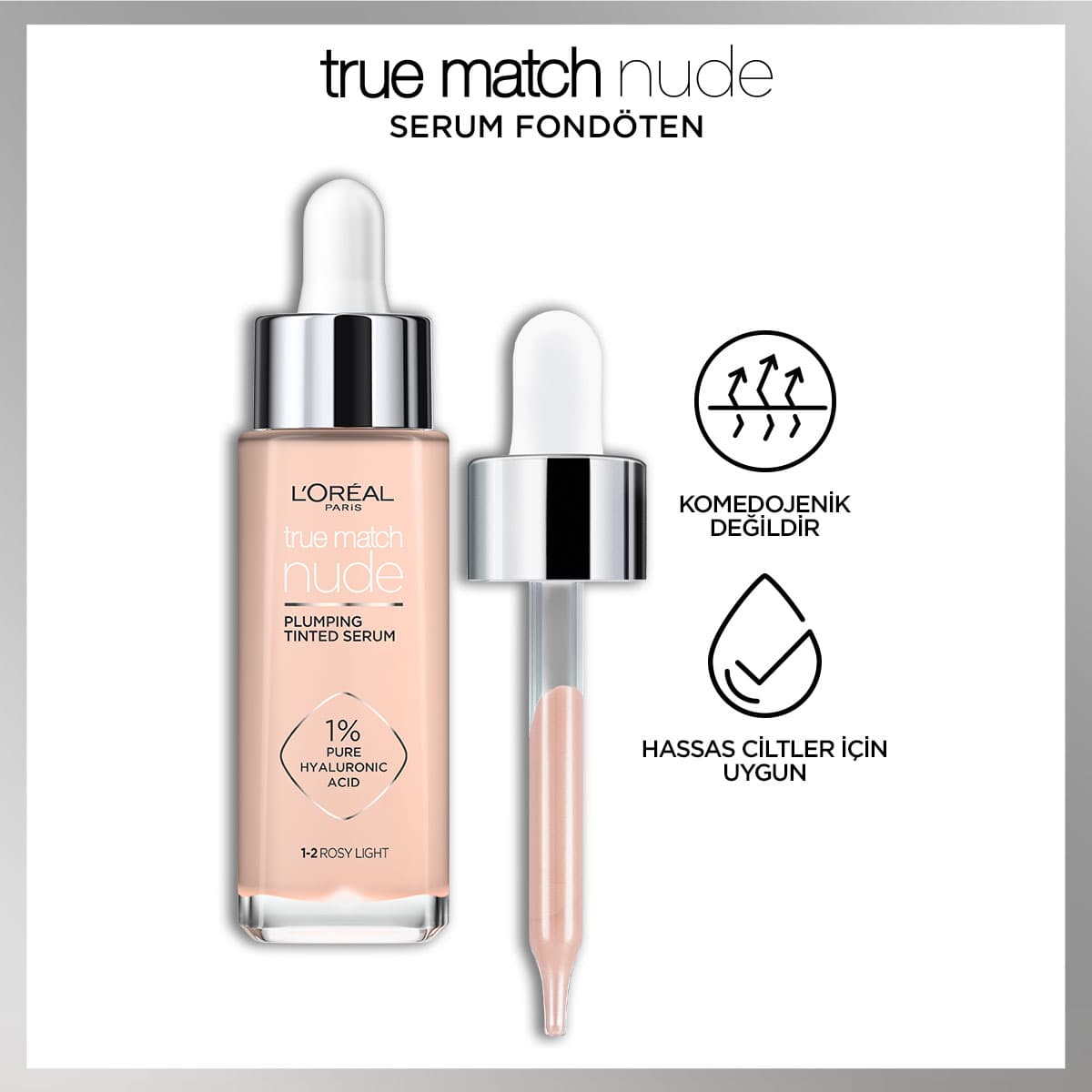 Loreal Paris True Match Nude Fondöten Serum 2 - 3 Light - Melori
