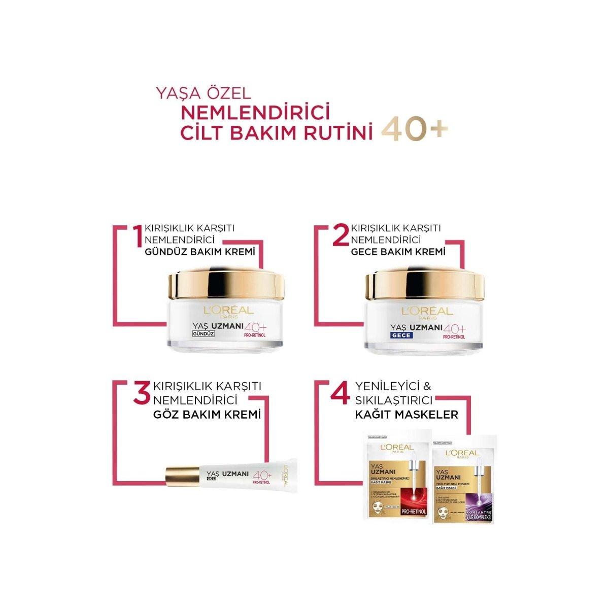 Loreal Paris Yaş Uzmanı 40+ Kırışıklık Karşıtı Sıkılaştırıcı Krem - Melori