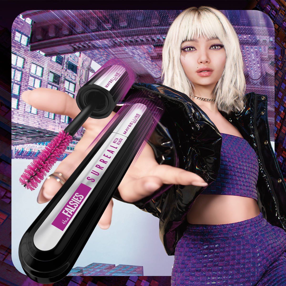 Maybelline New York Falsies Surreal Meta Black Maskara - Melori