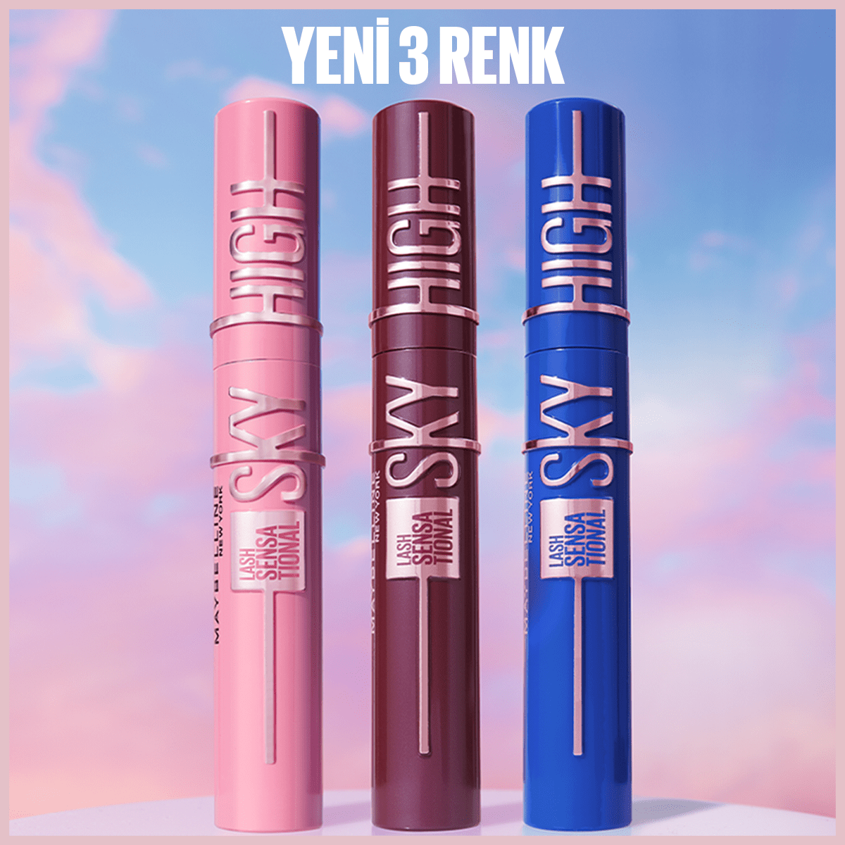 Maybelline New York Lash Sensational Sky High Burgundy Haze Maskara - Melori