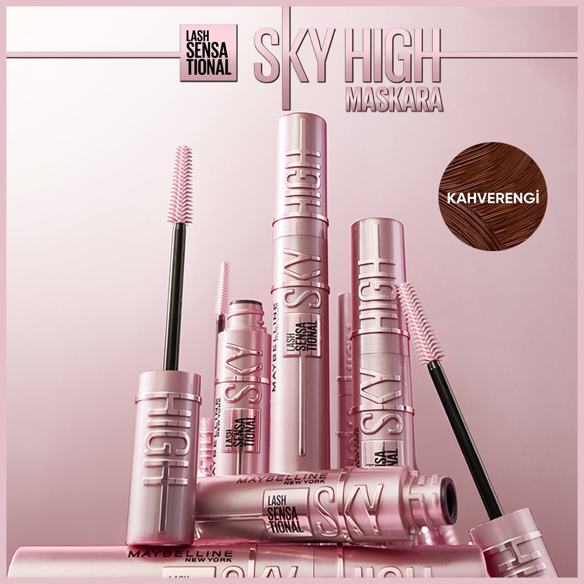 Maybelline New York Lash Sensational Sky High Kahverengi Maskara - Melori