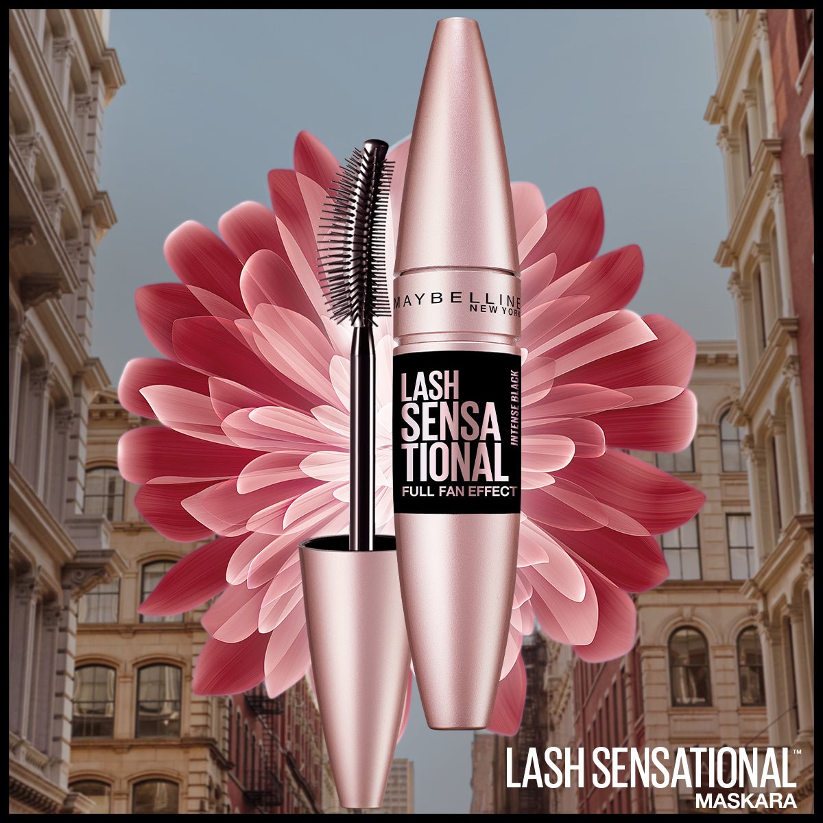 Maybelline New York Lash Sensational Yelpaze Etkili Intense Black Maskara - Ekstra Siyah - Melori