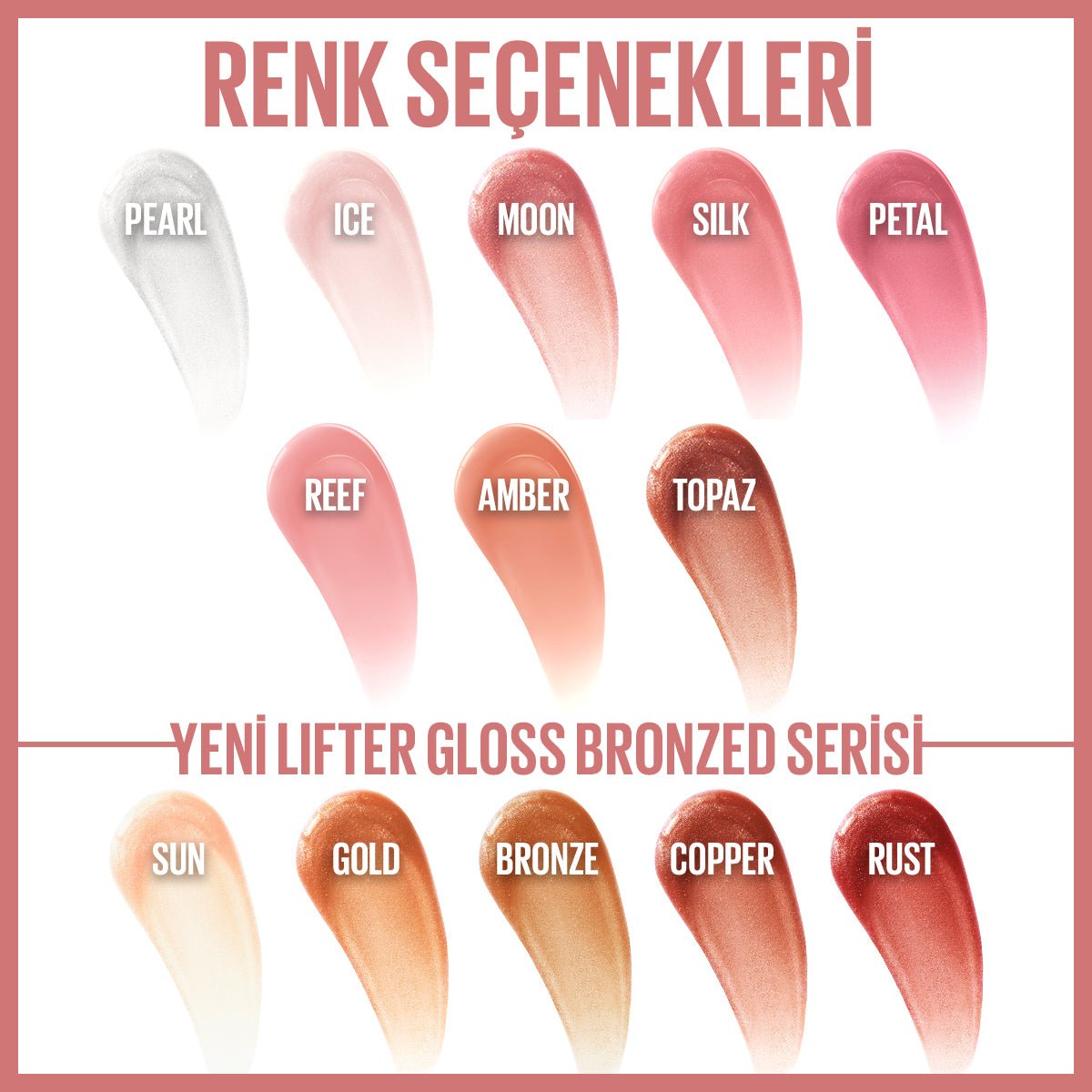 Maybelline New York Lifter Gloss Nemlendirici Dudak Parlatıcısı - 018 BRONZE - Melori