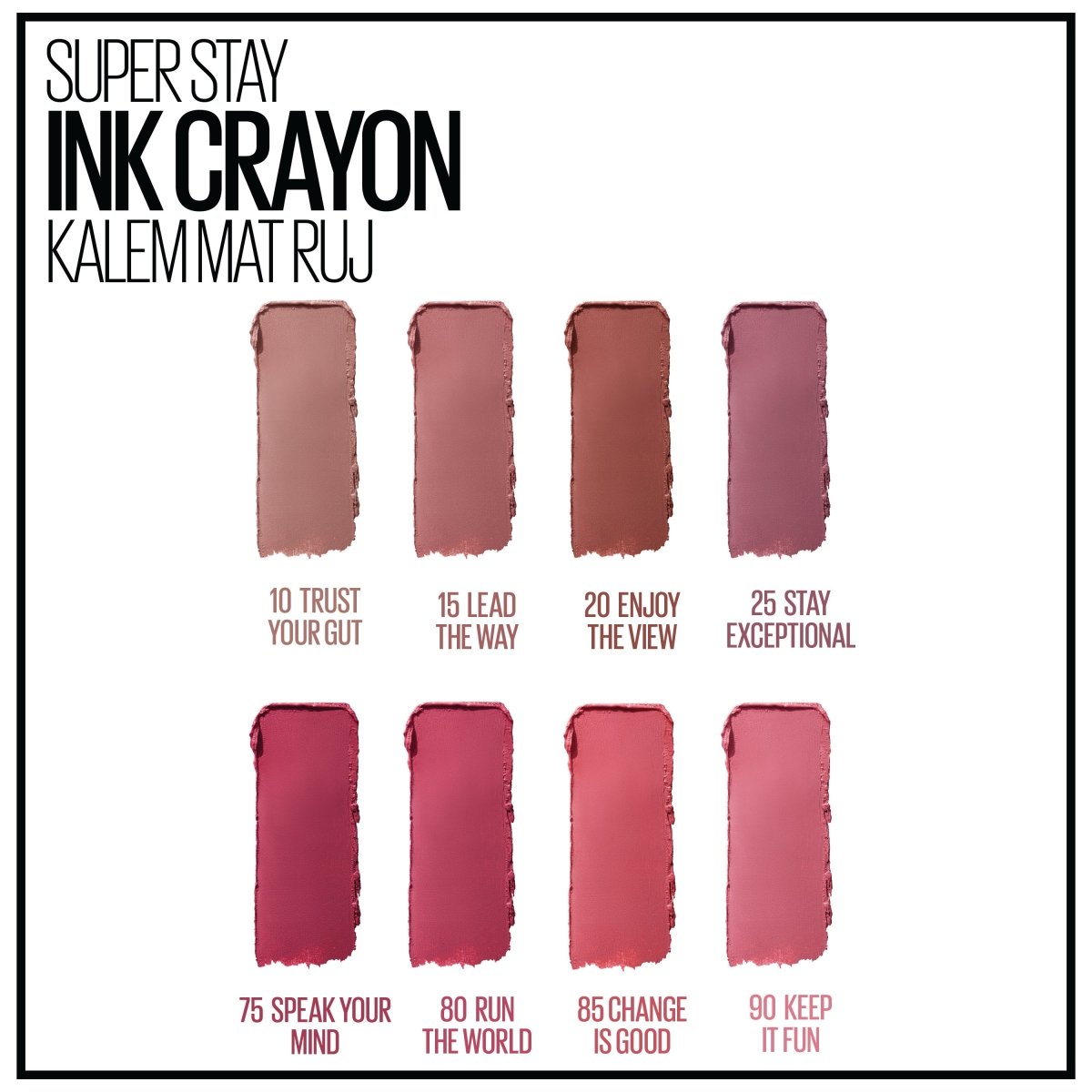 Maybelline New York Super Stay Ink Crayon Kalem Mat Ruj - 20 Enjoy the View - Melori