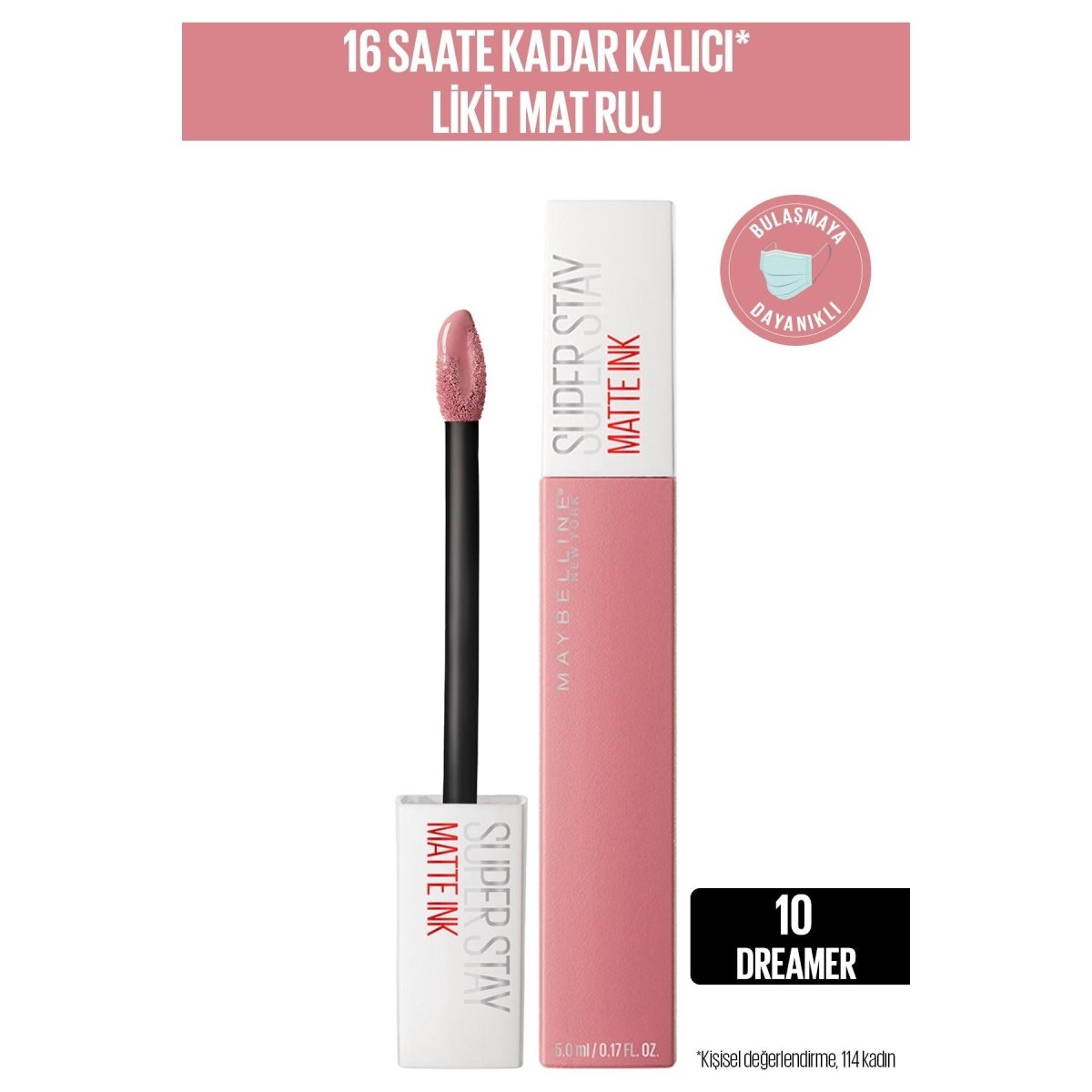 Maybelline New York Super Stay Matte Ink Likit Mat Ruj - 10 Dreamer - Melori
