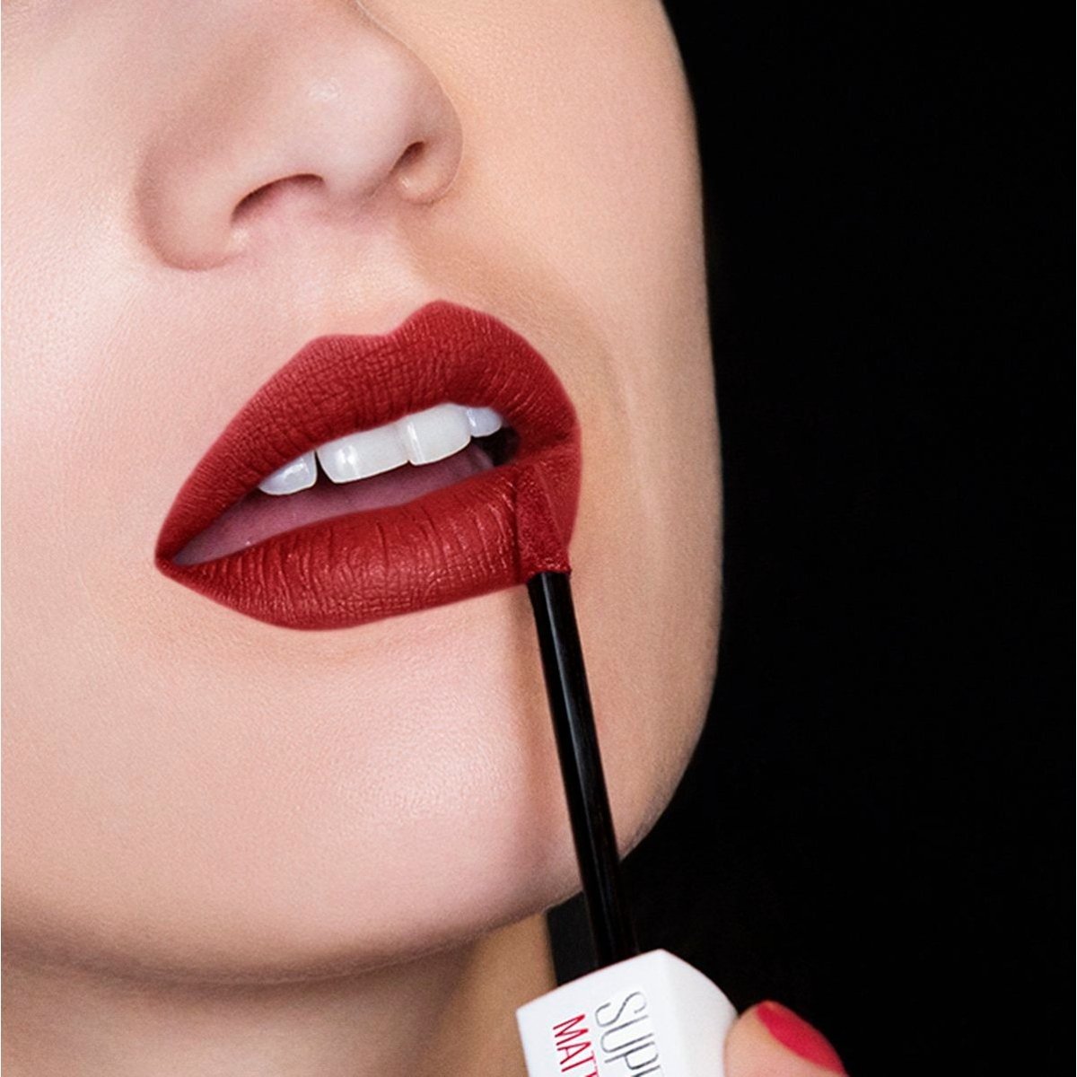 Maybelline New York Super Stay Matte Ink Likit Mat Ruj - 50 Voyager - Bordo - Melori