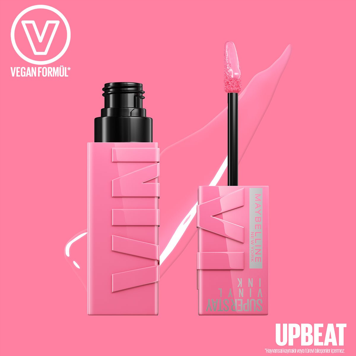 Maybelline New York Super Stay Vinyl Ink Uzun Süre Kalıcı Likit Parlak Ruj 155 Upbeat - Melori