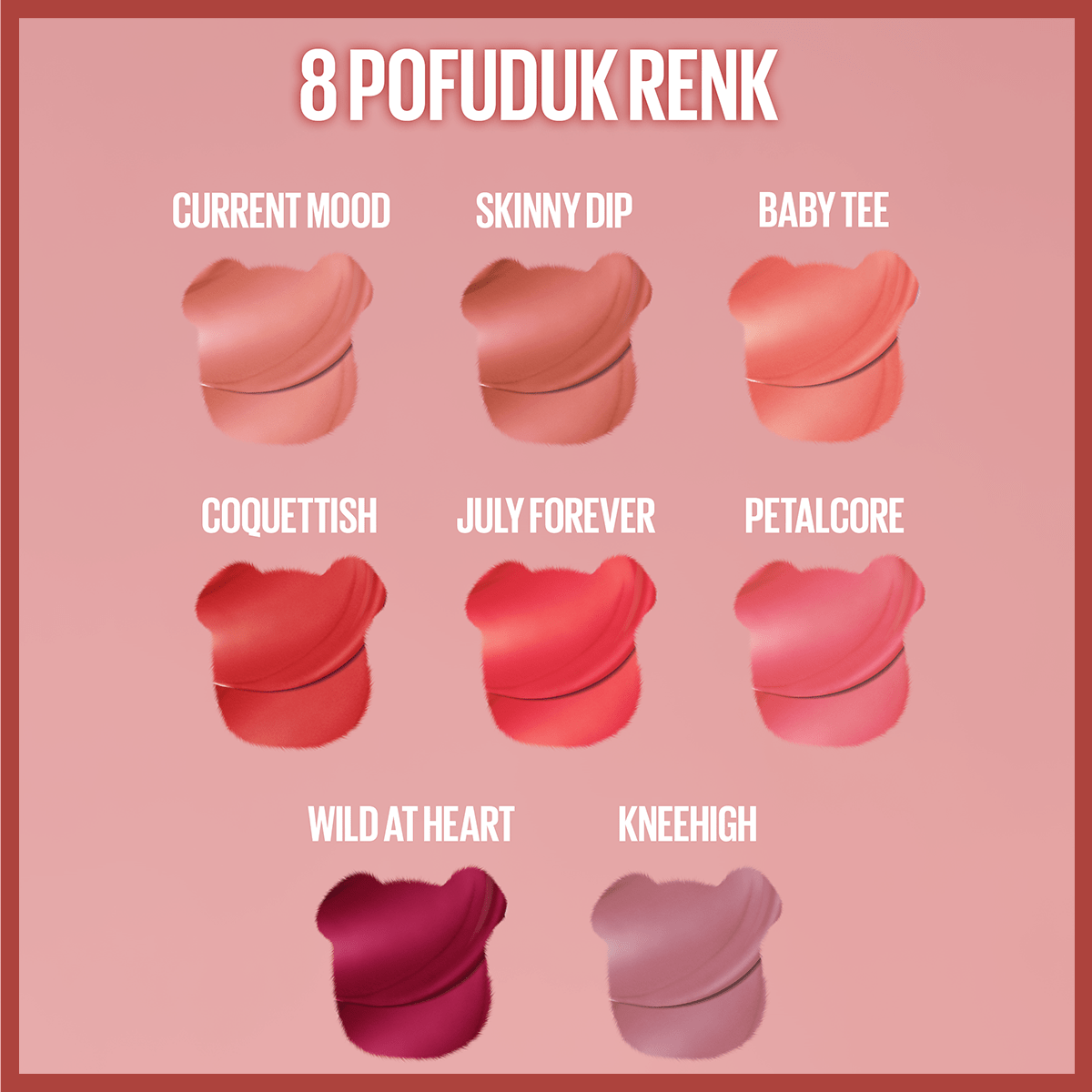 Maybelline Super Stay Teddy Tint Uzun Süre Kalıcı Likit Mat Tint 50 Wild at Heart - Melori