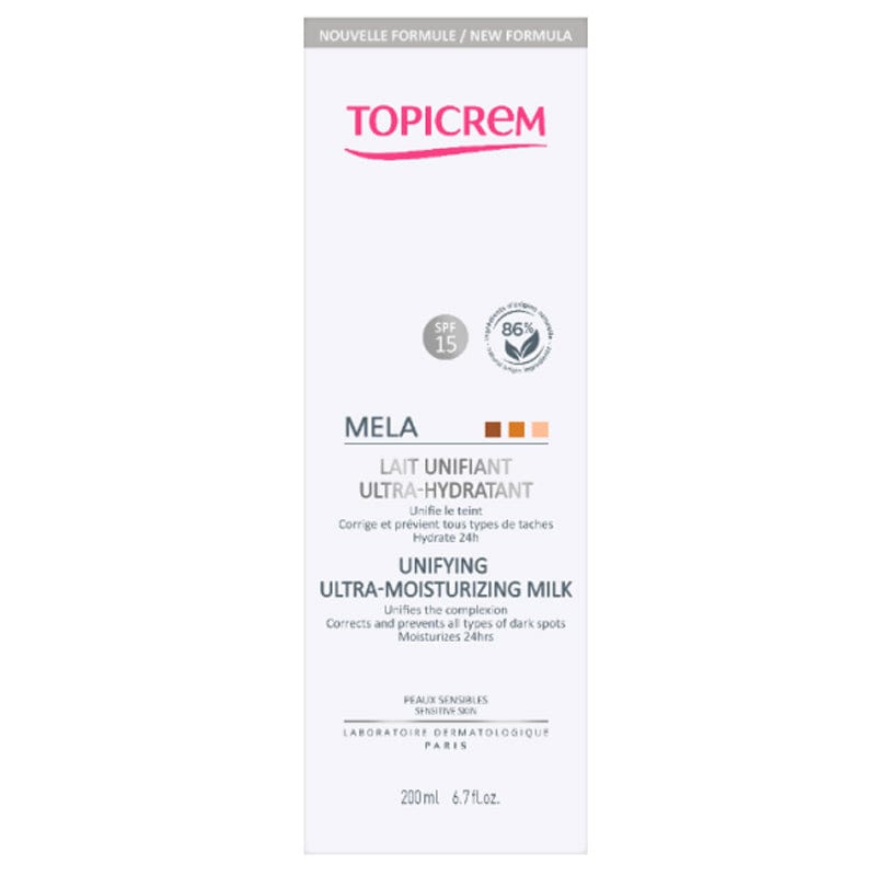 Topicrem Mela SPF 15 Ultra Moisturizing - Leke Karşıtı Vücut Sütü 200ml - Melori