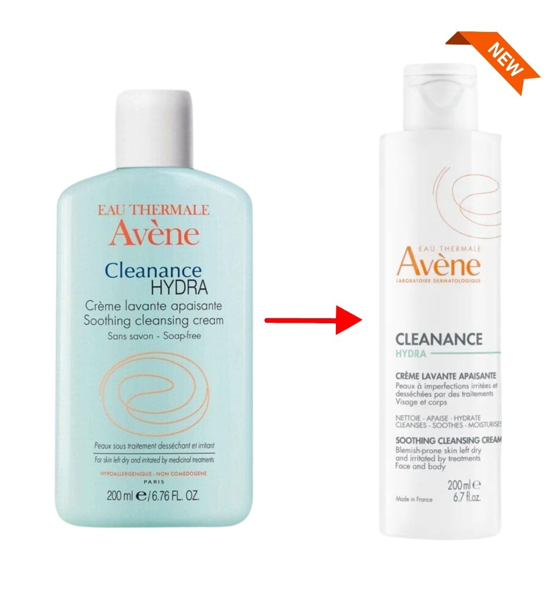 Avene Cleanance Hydra Soothing Cleansing Cream 200ml