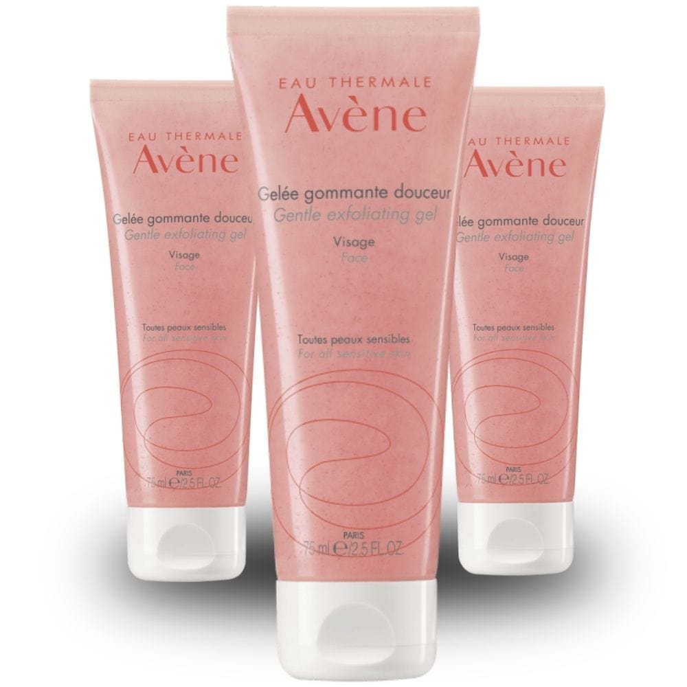 Avene Gentle Exfoliating Gel 75 ml -3 Pack