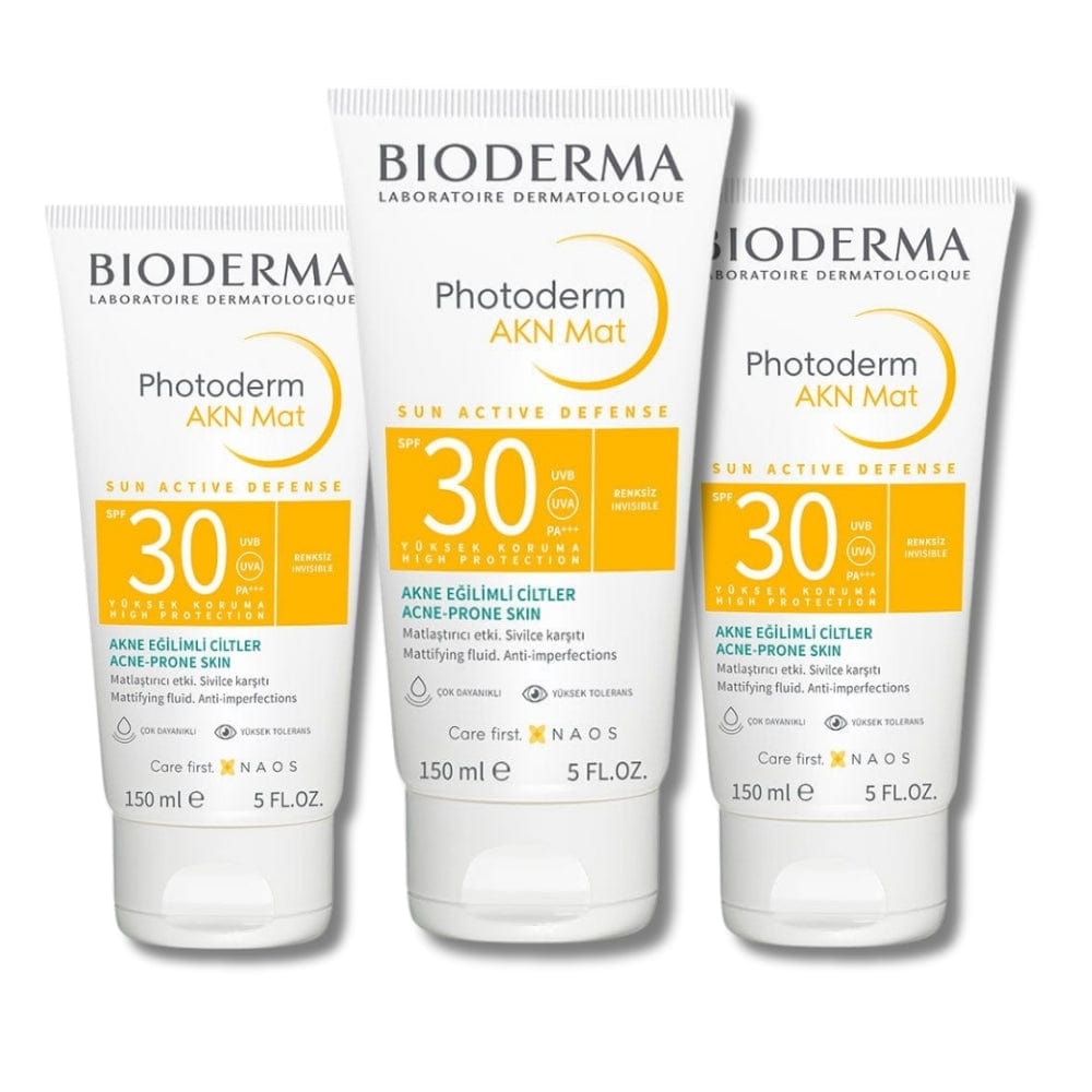Bioderma Photoderm AKN Mat SPF30 150ml -3 Pack