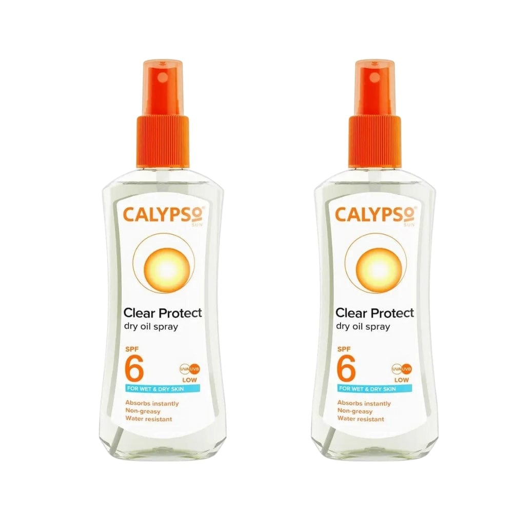 Calypso Clear Protect Spray For Wet/dry Skin Spf6 200 ml -2 Pack