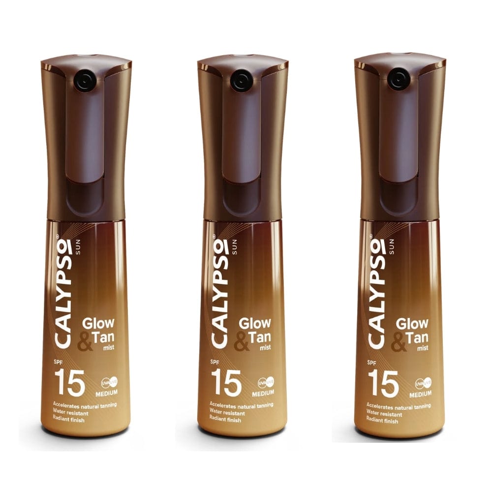 Calypso Glow &amp; Tan Mist Spf 15 100 ml -3 Pack