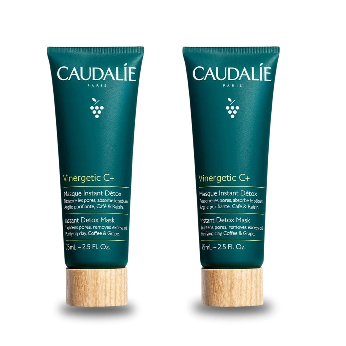 Caudalie Vinergetic C Instant Detox Mask 75 ml -2 Pack