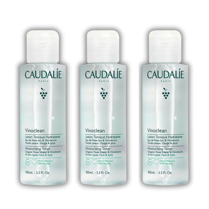 Caudalie Vinoclean Moisturizing Toner 100 ml -3 Pack