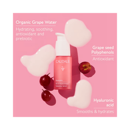 Caudalie Vinohydra Hyaluronic Moisture Serum 30ml -3 Pack