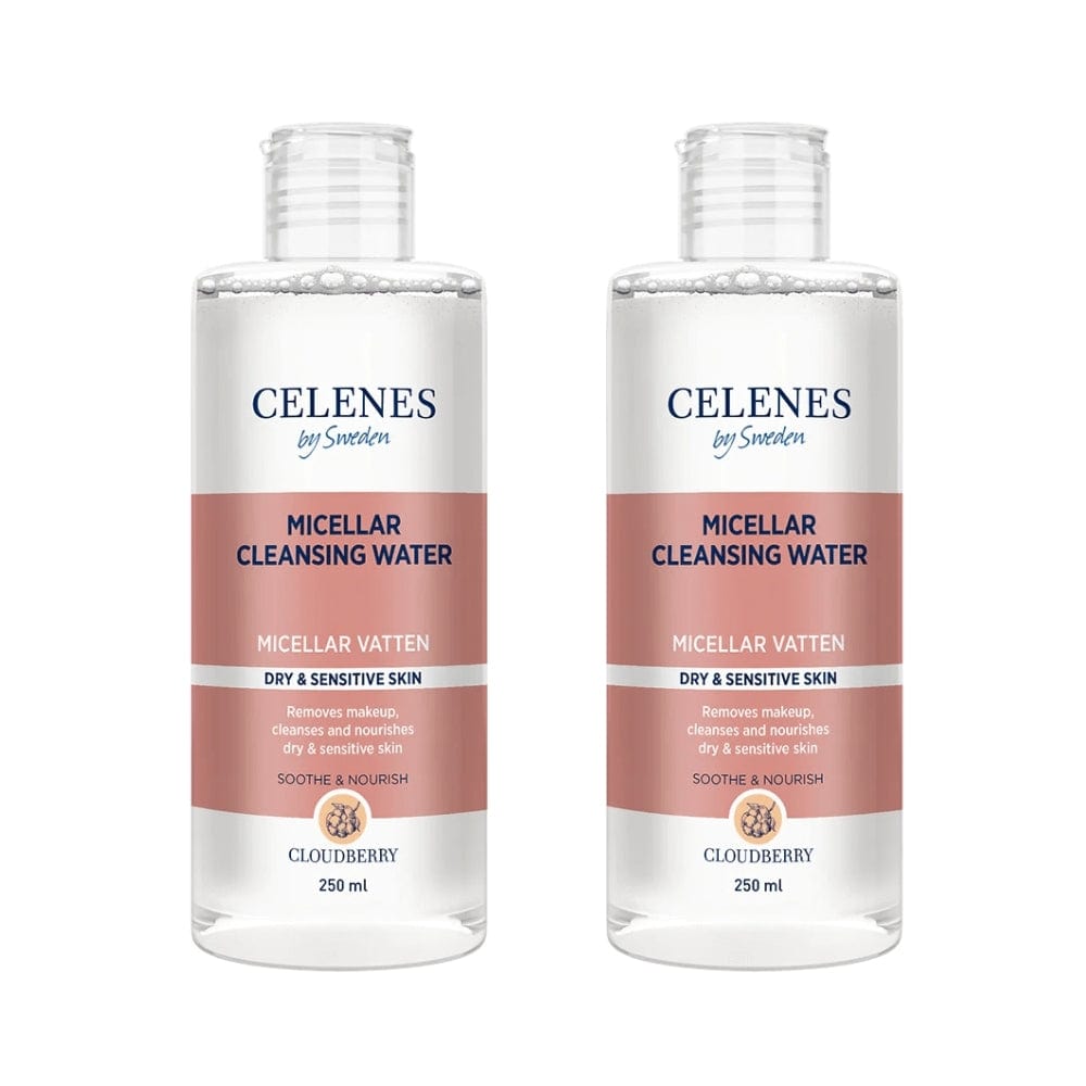 Celenes by Sweden Cloudberry Micellar Cleasing Water 250 ml / 8.5 fl oz -2 Pack