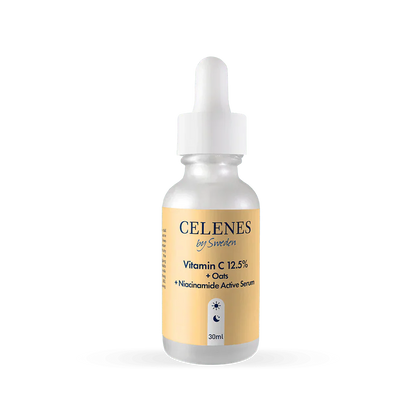 Celenes by Sweden Rena Vitamin C 12.5% + Oats + Niacinamide Active Serum 30 ml