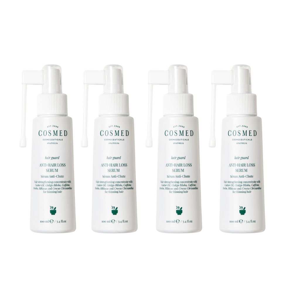 Cosmed Hair Guard Anti Hair Loss Serum - Sulfate Free, Salt Free Anti Hair Loss Serum 100 Ml 4 Pack
