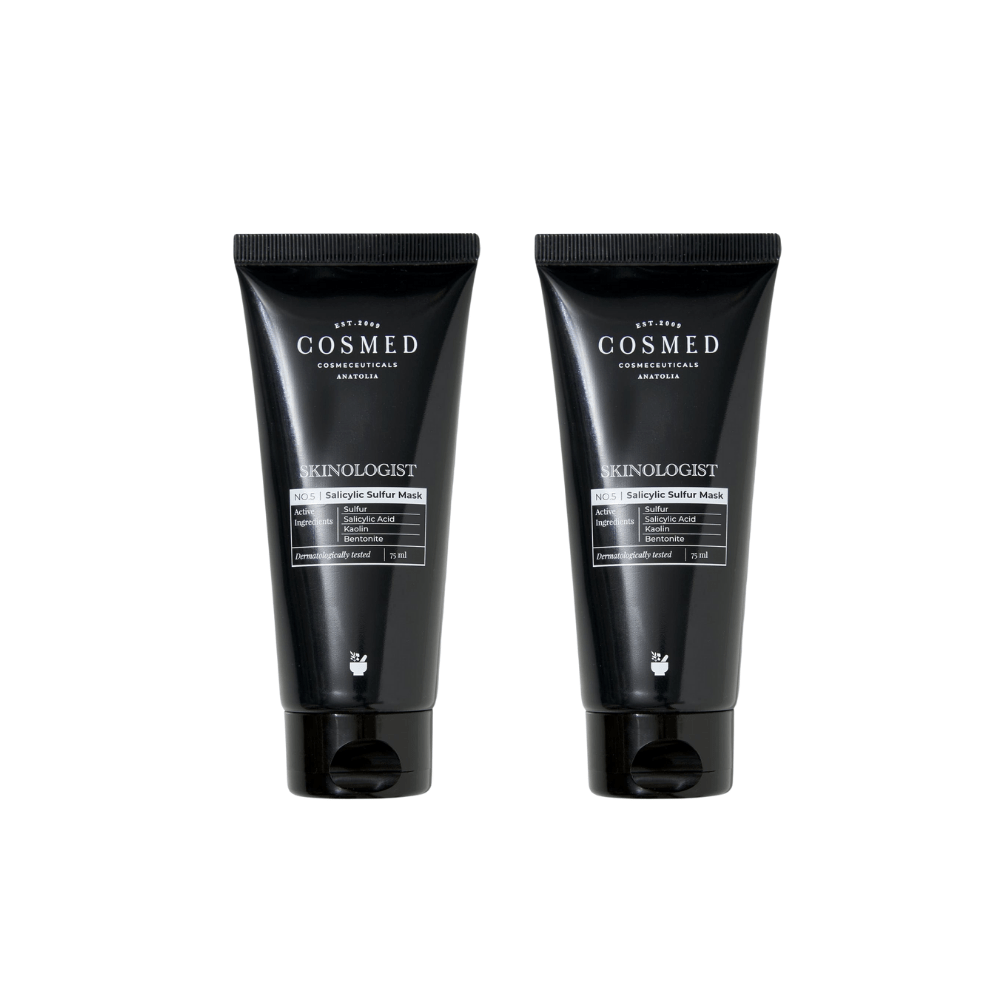 Cosmed Skinologist Salicylic Sulfur Mask / Anti Blackhead Clay Mask 75 ml 2 Pack