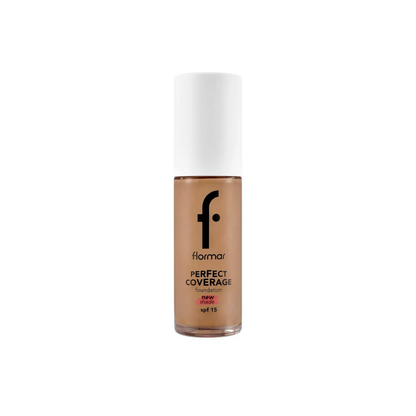 Flormar Perfect Coverage Highly Pigmented &amp; Semi-gloss Finish SPF15 Foundation 30ml - 135 Hazel