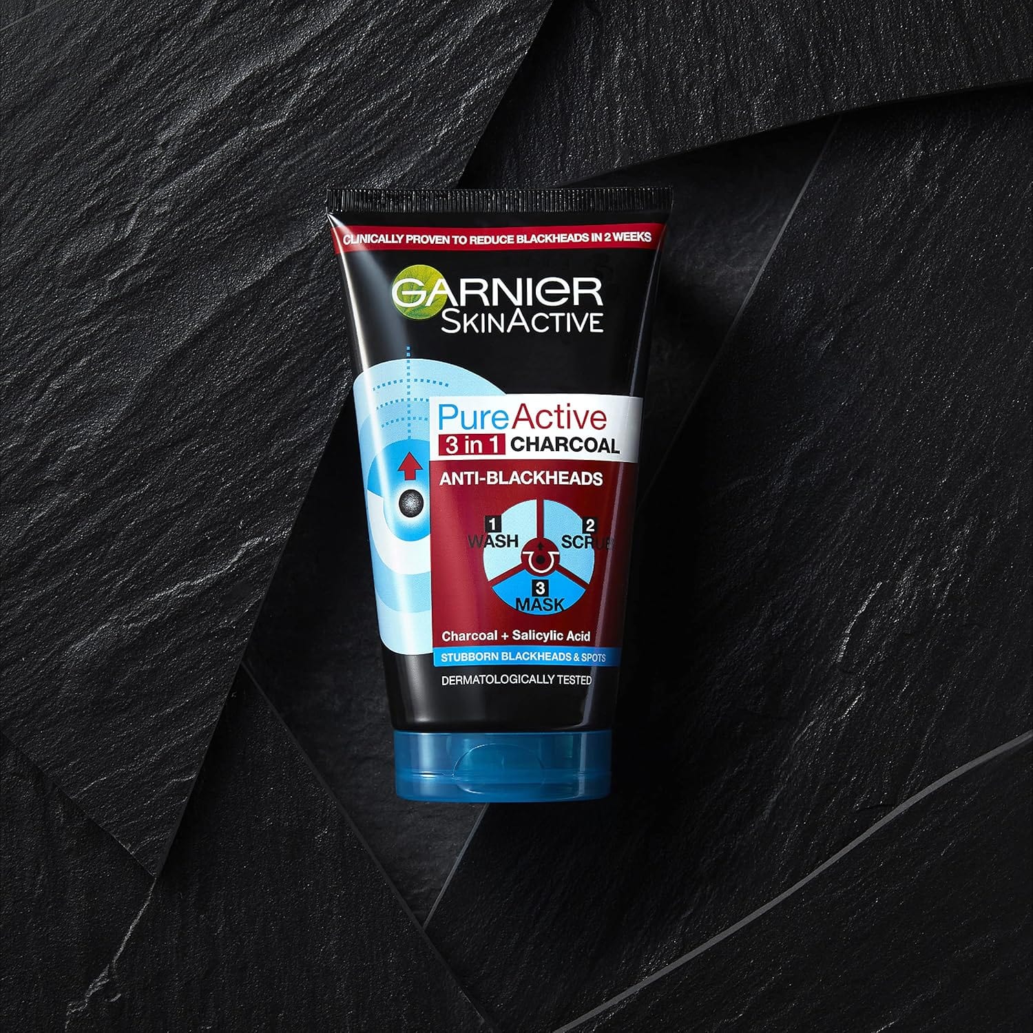 Garnier Pure Active Intensive 3in1 Charcoal Anti-Blackhead, Face Cleanser 50 ml