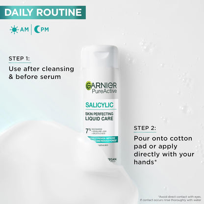 Garnier Pure &amp; Clean Salicylic Anti Acne Scar Pore Tightening Peeling Tonic 120 ml