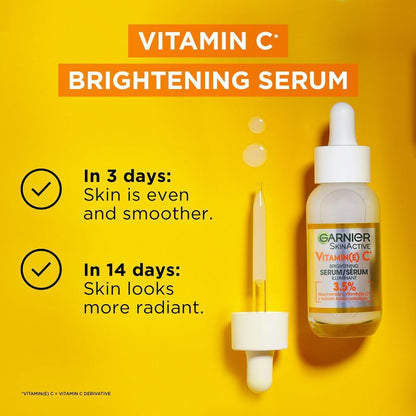Garnier Skin Active Vitamin C Garnier Vitamin C Anti-Dark Spots &amp; Brightening Serum 30 ml 2 Pack