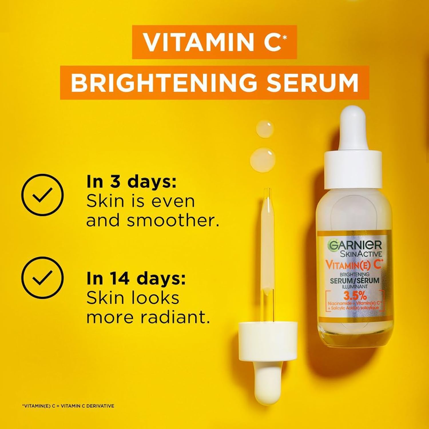 Garnier Skin Active Vitamin C Garnier Vitamin C Anti-Dark Spots &amp; Brightening Serum 30 ml 3 Pack