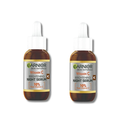 Garnier Skin Naturals Vitamin C Garnier Vitamin C Anti-Dark Spots &amp; Brightening Night Serum 30 ml 2 Pack