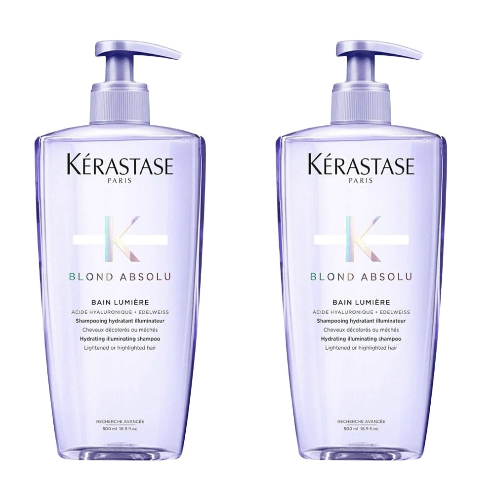 Kerastase Blond Absolu Bain Lumiere Shine Shampoo for Treated Blonde Hair 500ml 2 Pack