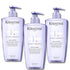 Kerastase Blond Absolu Bain Lumiere Shine Shampoo for Treated Blonde Hair 500ml 3 Pack