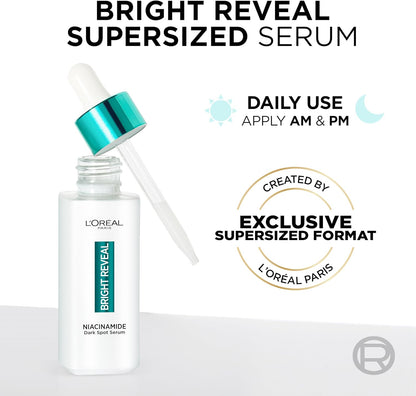 Loreal Paris Bright Reveal Anti Dark Spot Serum 7.5%Niacinamide 30ml 3 Pack