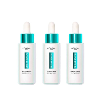 Loreal Paris Bright Reveal Anti Dark Spot Serum 7.5%Niacinamide 30ml 3 Pack