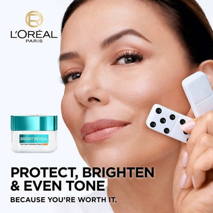 Loreal Paris Bright Reveal Dark Spot Hydrating Cream SPF 50 ml 3 Pack