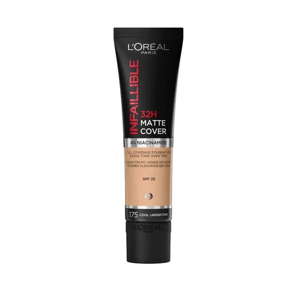 Loreal Paris Infaillible 32 H Matte Cover High Coverage Foundation 30 ml - 175 Cold Undertone