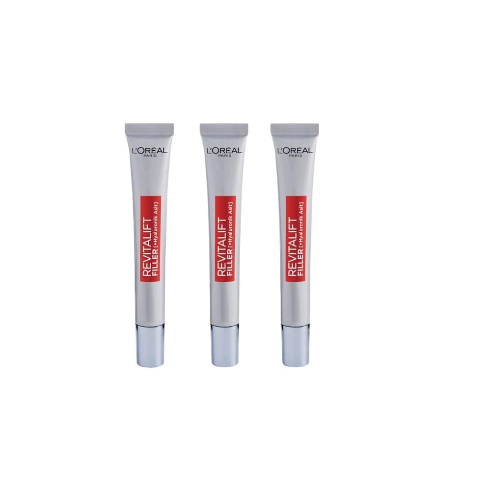 Loreal Paris Revitalift Filler Eye Cream 15 ml 3 Pack