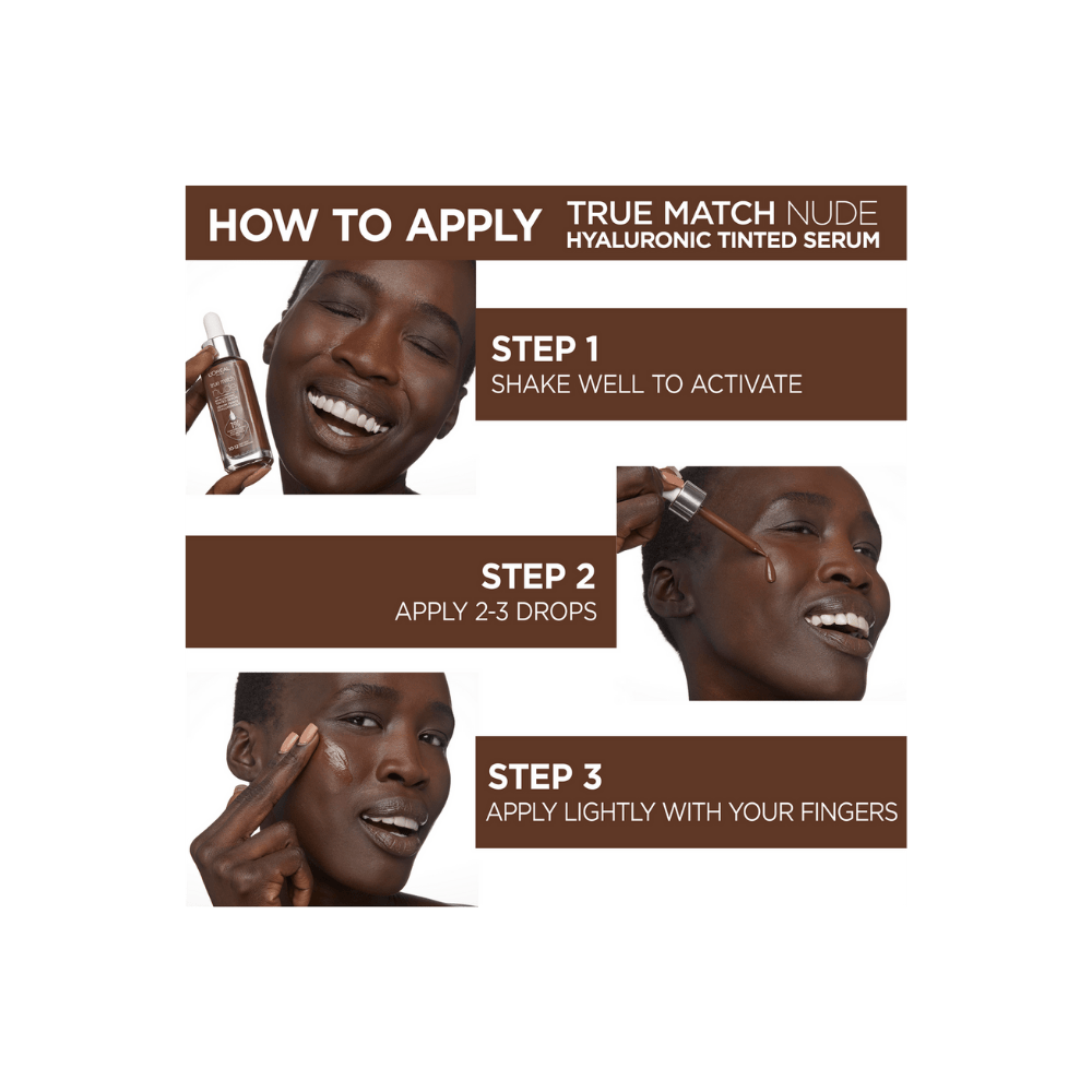 Loreal Paris True Match Nude Plumping Tinted Serum Foundation -0.5-2 Very Light