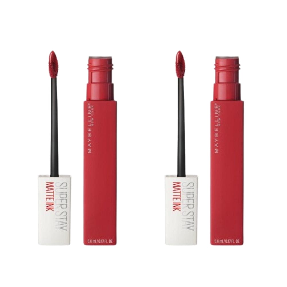 Maybelline New York Super Stay Matte Ink Liquid Matte Lipstick - 20 Pioneer Red -2 Pack